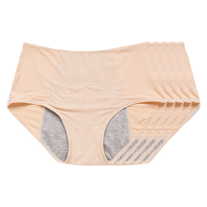 Bekväma & Diskreta Läckagesäkra Underkläder (Beige Paket)