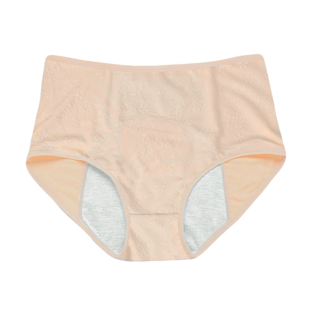 Blommig läckagesäker underkläder (Beige paket)