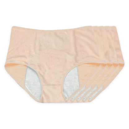 Blommig läckagesäker underkläder (Beige paket)